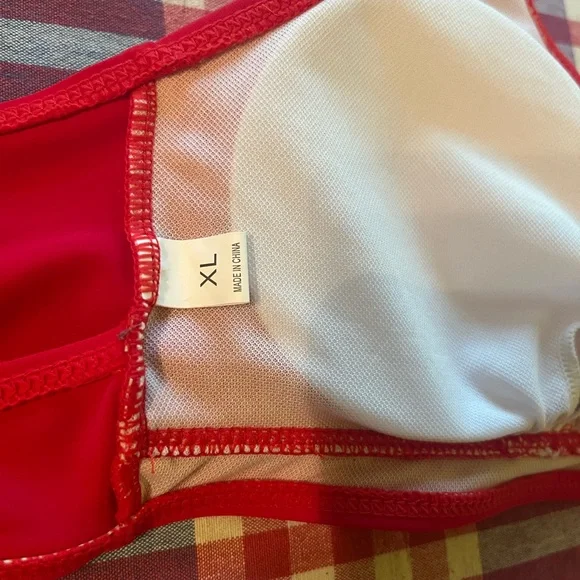 Red Triangle Bikini Top - Picture 6 of 9